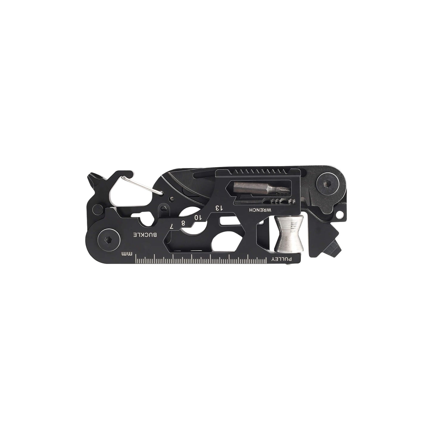 TSA-compliant Mavik Gear Multihelper made of 420 Steel, with 30 functions, perfect for outdoor and every day carry.