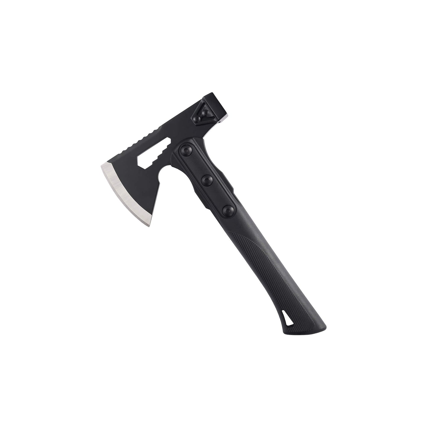 Tactical Camping Black 440C steel Eagle Ax from Mavik Gear with anti-slip handle.