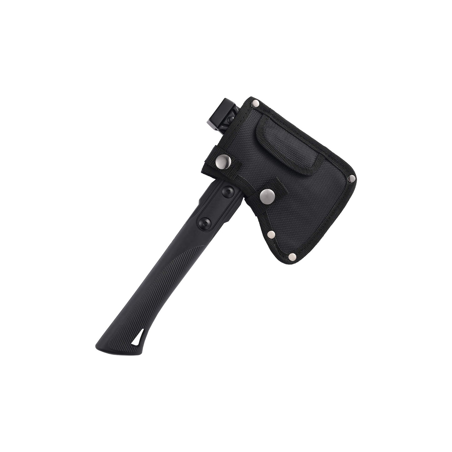 Tactical Camping Black 440C steel Eagle Ax from Mavik Gear with anti-slip handle.